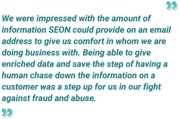 Jacqueline Hart quote about SEON's services