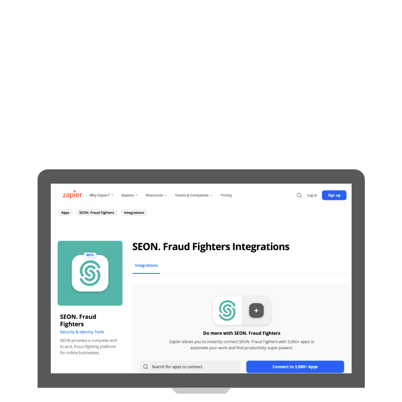 Connect SEON to 3000+ Apps With a Zapier Integration